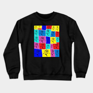 Flowers Rainbow Pop Art 23 By LowEndGraphics Crewneck Sweatshirt